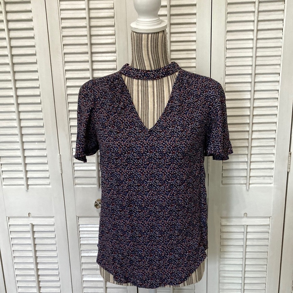 Maeve flutter sleeve blouse